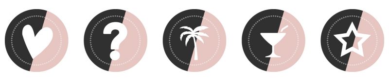 Instagram Stories Highlight Icons - Black & Pink FREE Icons!