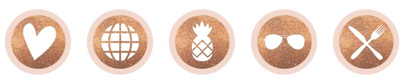 Instagram Stories Highlight Icons - Copper Glitter FREE Icons!