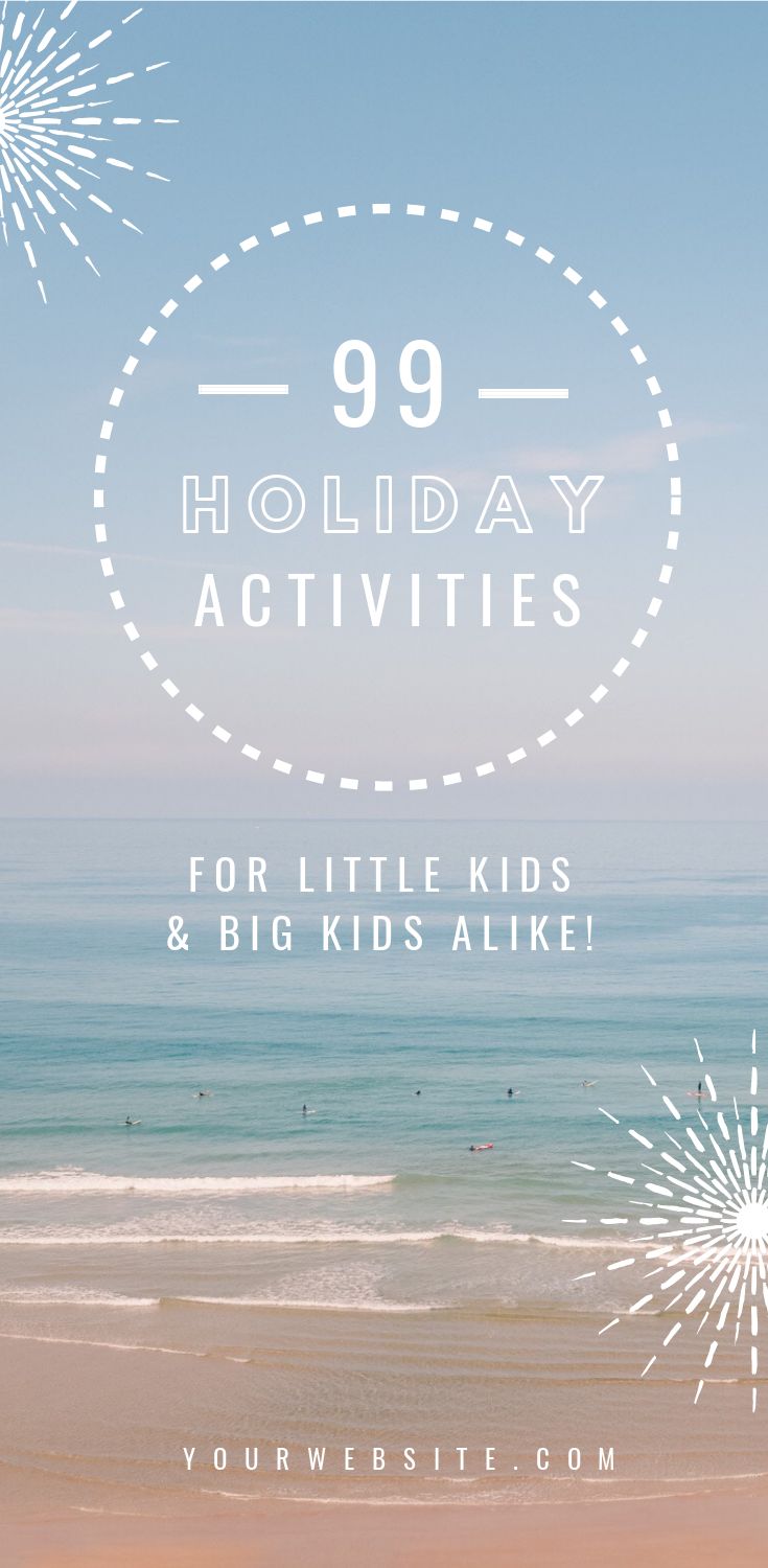 Kids Holiday Activities Pinterest Template - 15 Hottest Pinterest Designs That Will Make Sharing Irresistible