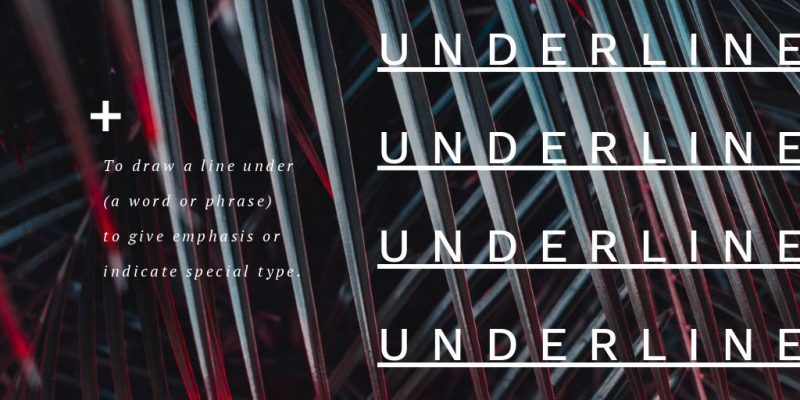 Underline Text Effect by Easil - 17 Ways to Use Text Effects to Create Stunning Graphics