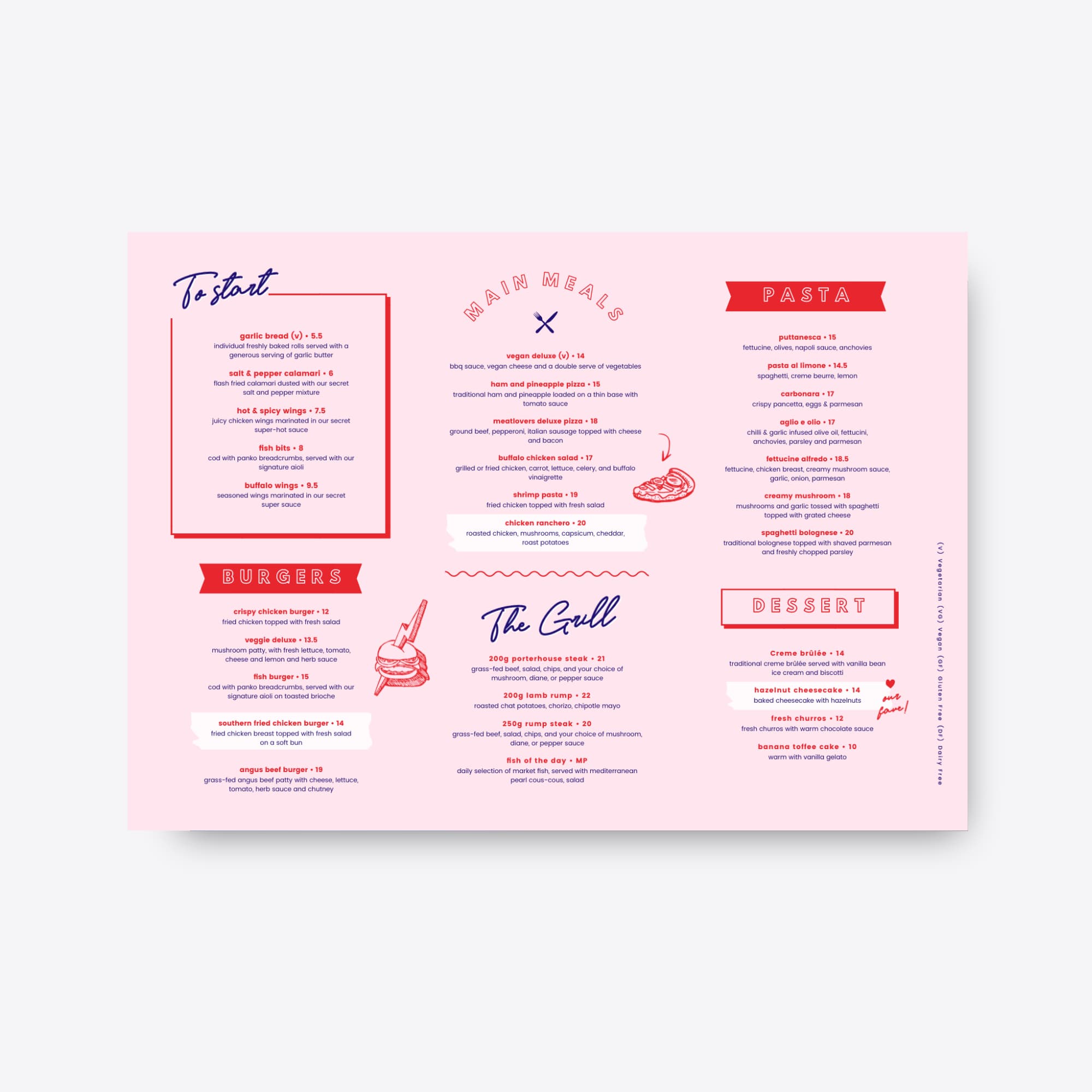 Menu Printing Australia - Easil