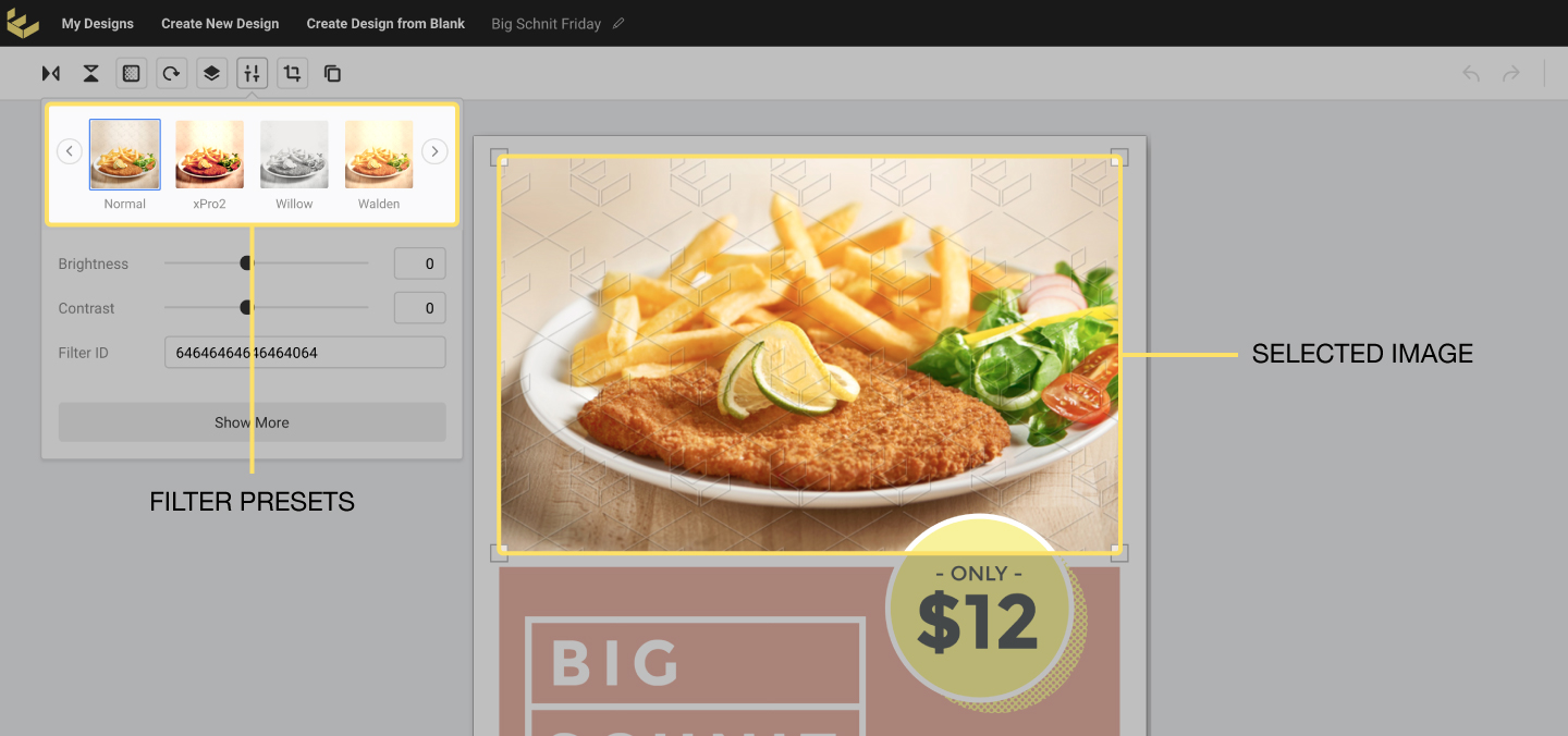 How to edit image properties – Easil