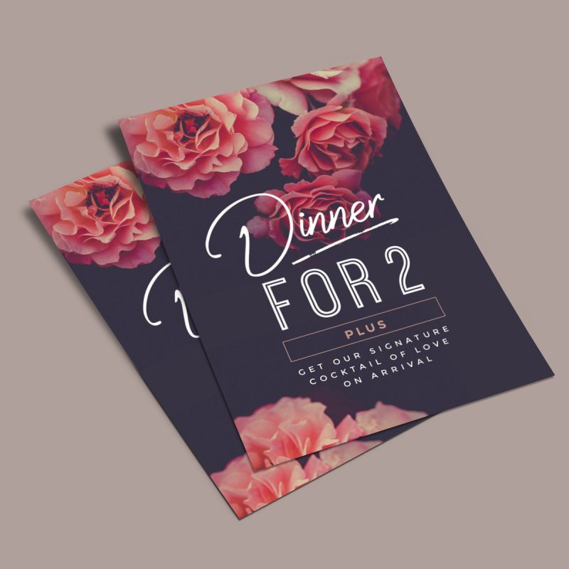 Valentine's Dinner for 2 Postcard - 10 Easy Valentine's Day Promotion Ideas to Romance Loyal Customers