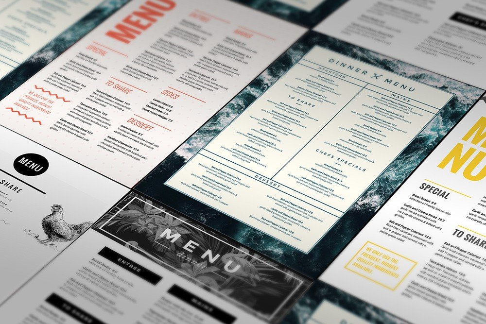 menu design