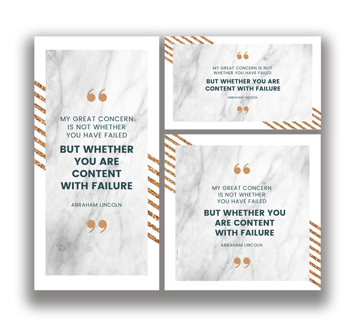 156 Free Quote Templates (in 3 sizes) with Easil - 52 Inspirational Picture Quotes on Failure that will make you succeed in 2018. 