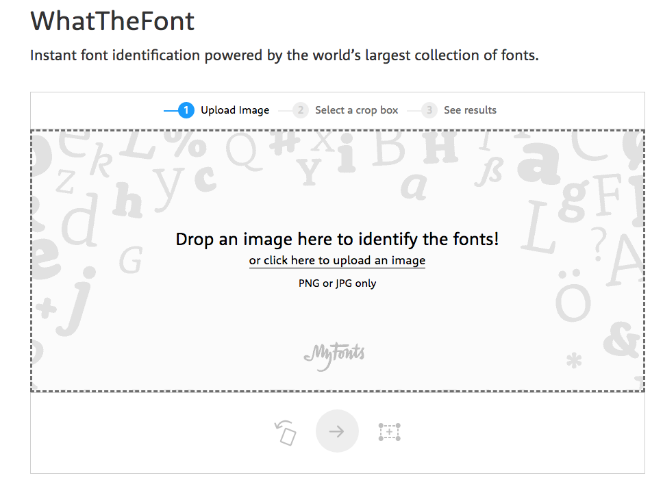 WhattheFont website - 67 Awesome Visual Design Tools to Create Stunning Visual Content 
