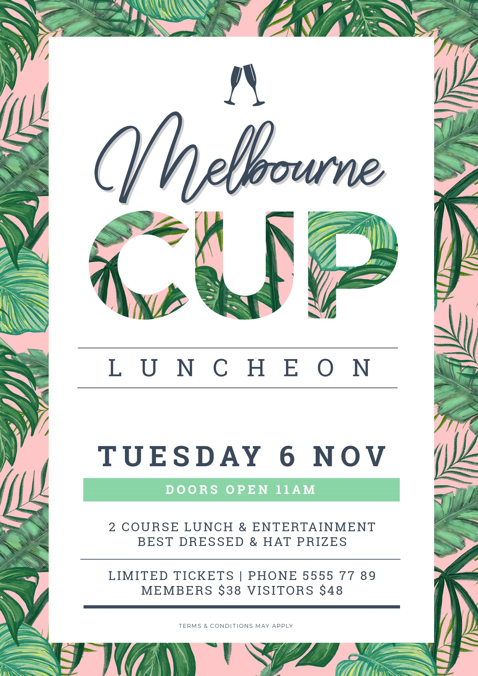 Melbourne Cup Poster Design using Text Mask (Image in Text) style. Image in Text Poster Designs 10 Ways - Hack Your Visual Design Series 