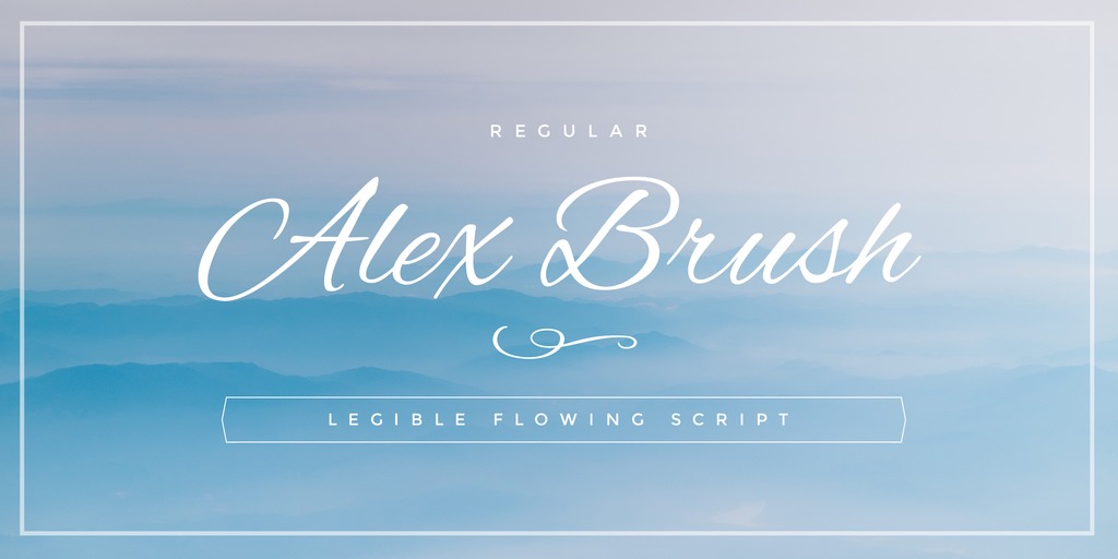 Ultimate Font Pairing Guide - Alex Brush Script Font