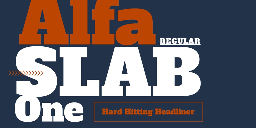 Ultimate Font Pairing Guide - Alfa Slab Font