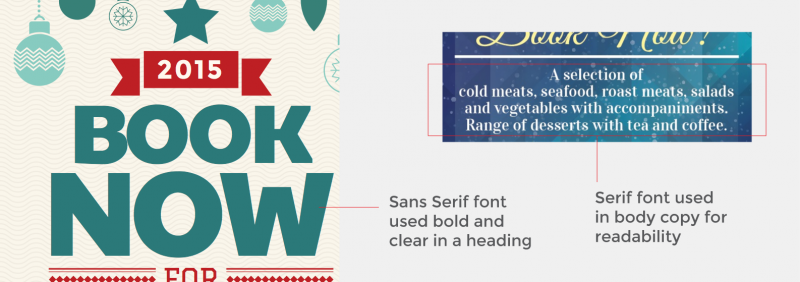 Impara le differenze tra font serif e sans serif