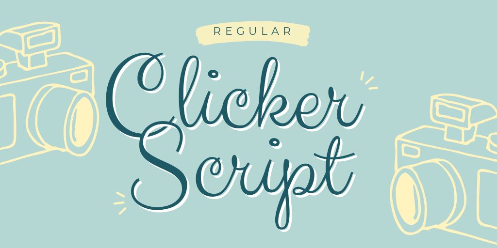Similar free fonts and alternative for Clicker Script regula