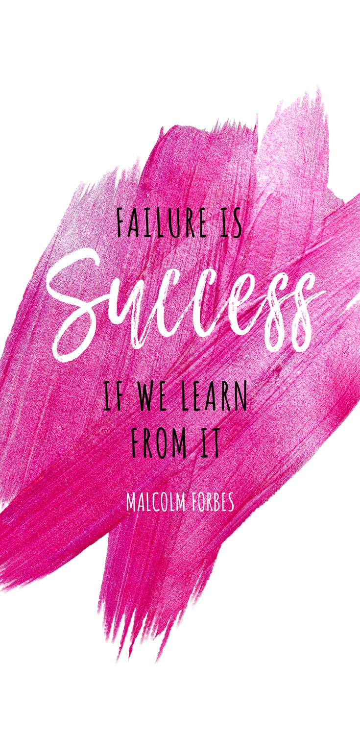Failure is success if we learn from it. - Malcolm Forbes - 52 Inspirational Picture Quotes on Failure that will Make You Succeed + FREE Graphic Quote Templates.
