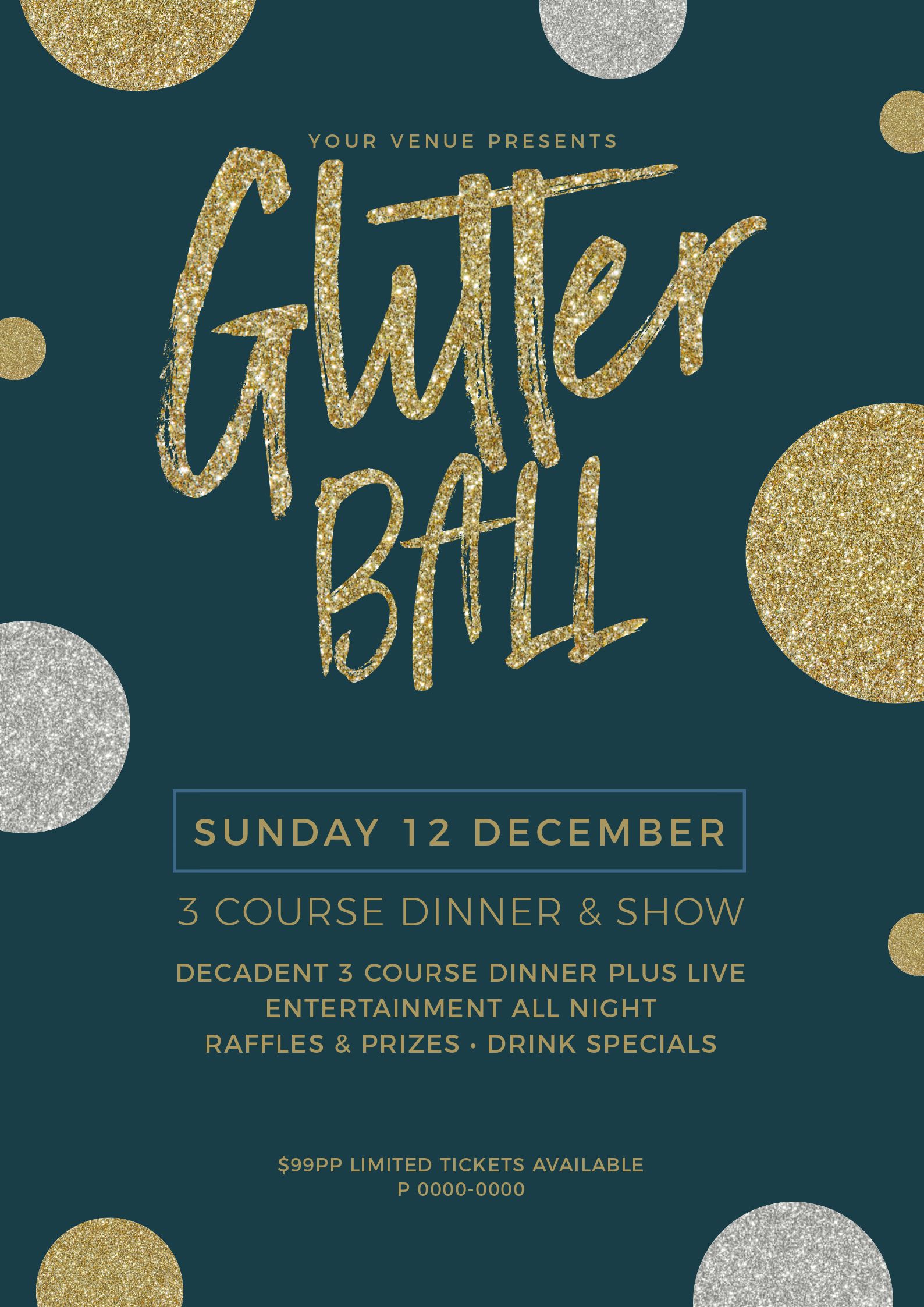 Glitter Ball Poster using Text Masking - 7 Beautiful Text Masks - How to WOW with Images in Text 