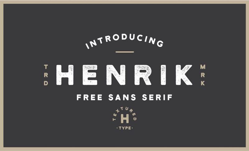 Henrik Free Sans Serif - 93 Best Free Fonts to Create Stunning Designs 