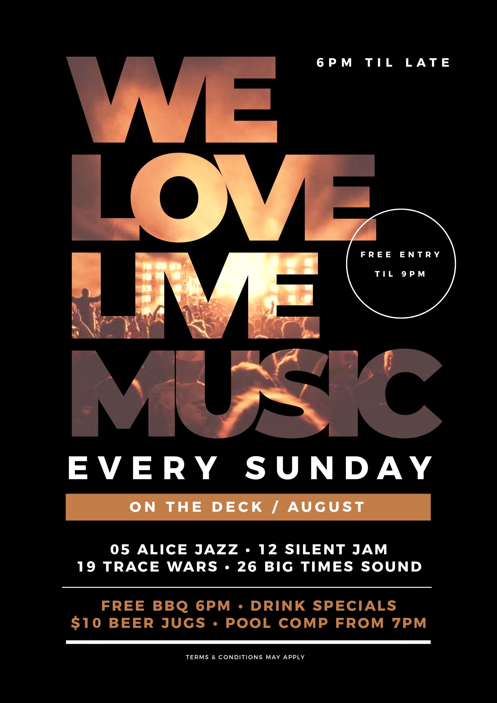 Sunday Session Music Poster using Text Masking - 7 Beautiful Text Masks - How to WOW with Images in Text